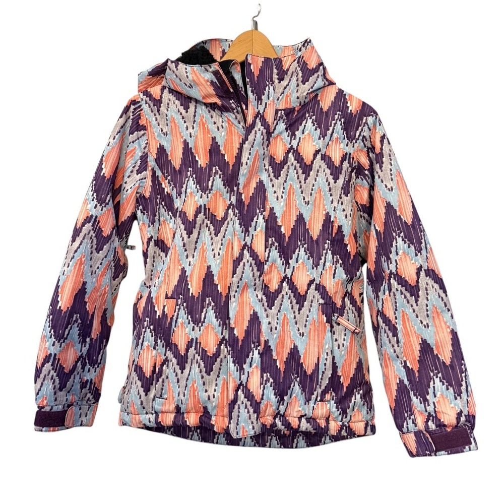 Girls 686 Youth Evolution Waterproof Insulated‎ Ski/Winter Jacket Hooded Size L